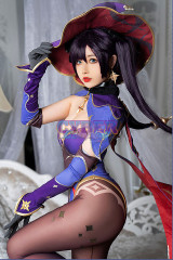 Genshin Impact Mona Cosplay Costume Upgraded Version C02890