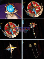 Genshin Impact Mona Cosplay Costume Upgraded Version C02890