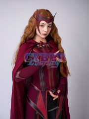New Show Wanda Vision Scarlet Witch Wanda Finale Cosplay Costume C00296 Knit Version