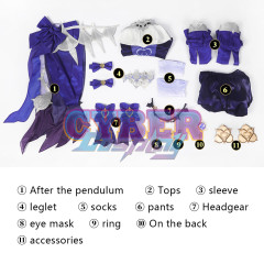 Genshin Impact Version 2.8 New Skin Fischl Cosplay Costume C02936