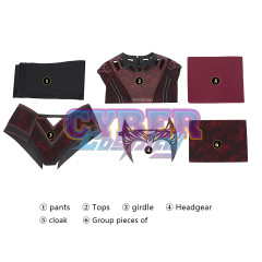 Doctor Strange in the Multiverse of Madness Wanda Scarlet Witch Cosplay Costume C01027