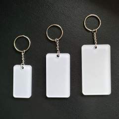 China warehouse Sublimation blank acrylic memorial keychains