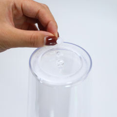 US warehouse 12pcs 16oz/24oz double wall acrylic plastic tumbler with straw