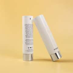 100% PCR Eco Friendly PE Tube Recyclable Cylindrical 100ml Matte Lotion Squeeze Tube Packaging