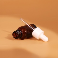 Custom Printing Glass Dropper Bottle 15ml Cosmetic Small Amber Essential Oil Packaging
