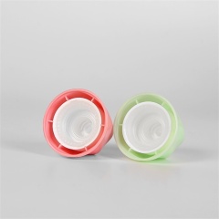 Plastic Tube Pink Green Colored Disposable Ice Cream Squeeze Lid Push Up Jelly Tube 150ml With Double Wall Cap