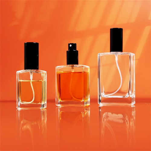 Fine Mist Perfume Glass Spray Bottle Clear Square Bottle 30ml 50ml 100ml