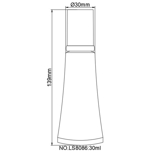 Silver Airless Lotion Pump Tube Luxury Lotion Tube Pump 30ml with Curving Sealing Customized Printing OEM ODM