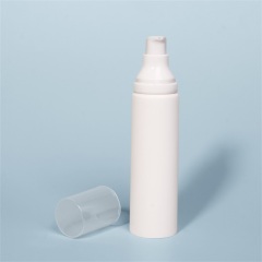 50ML Plastic Cosmetic Tubes White PE Soft Squeeze Lipgloss Cream Pump Container D35MM