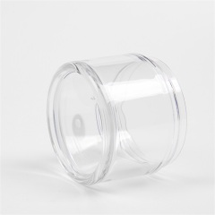 2oz 8oz Round Top Pure White Clear PETG Plastic Face Cosmetic Empty Cream Thick Wall Jar for Makeup Lotion