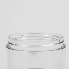 2oz 8oz Round Top Pure White Clear PETG Plastic Face Cosmetic Empty Cream Thick Wall Jar for Makeup Lotion