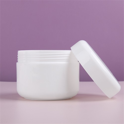 100g 200g White Round Shape Wide Mouth Cream Jar PP Canisters With Gasket for Cosmetic