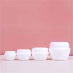 5ml 10ml 20ml 40ml Small White Skincare Cosmetic Jars Cone Shaped Eye Cream Canisters Packaging