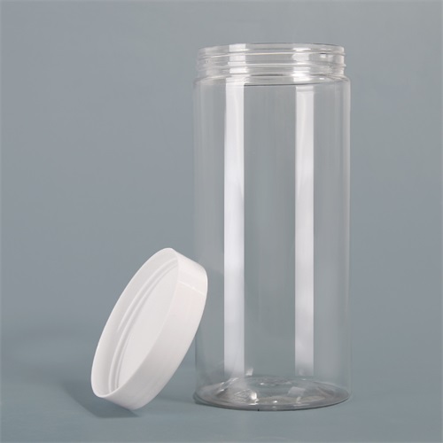 5oz 10oz 17oz Empty Round Storage Containers Clear Jars PET Cream Jars with Lids