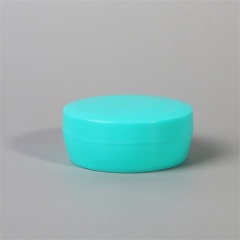 38ml Portable Factory Cosmetic Packaging PP Cream Jar Hair Wax Jar with Lid Flat Shape