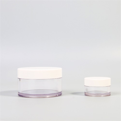 15g 80g Clear Cylinder Body Butter Jar Containers With Thick Wall For Skincare Packaging
