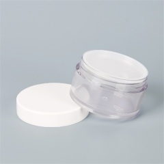 15g 80g Clear Cylinder Body Butter Jar Containers With Thick Wall For Skincare Packaging