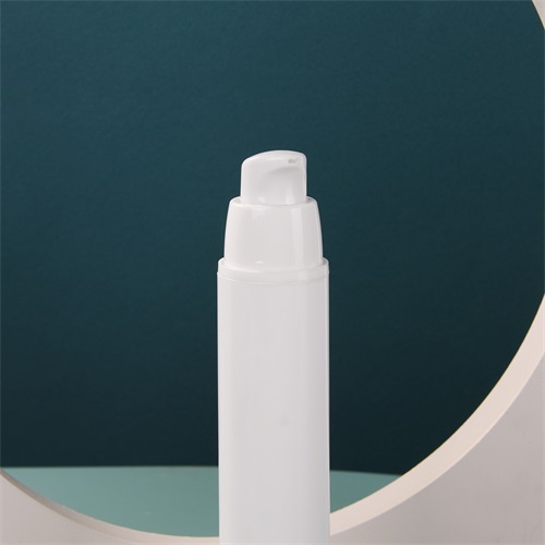 50ml Empty White Plastic Airless Vacuum Pump Bottle Lotion Dispenser with Lid Portable Travel Makeup Cosmetic Container Vials