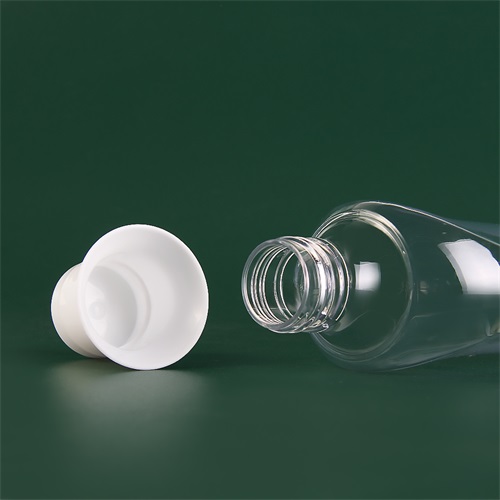 120ml 170ml Transparent PET Plastic Oval Bottle with White Unique Screw Cap