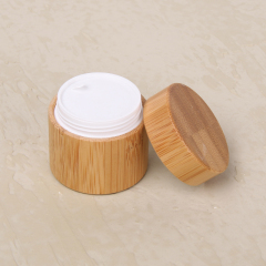 Eco-friendly bamboo shell PP cosmetic jar 30ml skincare container