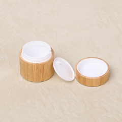 Eco-friendly bamboo shell PP cosmetic jar 30ml skincare container