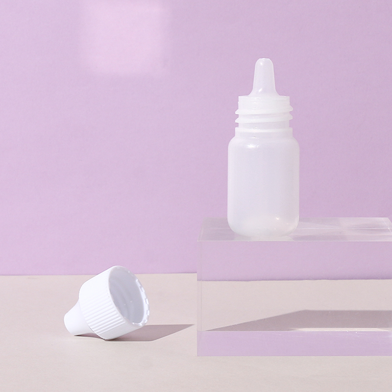 Mini 12ml squeezable plastic eye-drop bottle custom skincare packaging