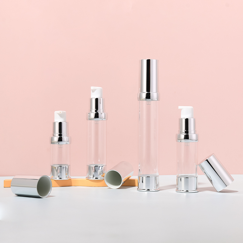 10ml 15ml 20ml 30ml Plating Plastic Airless Pump Bottle For Lotion Skincare