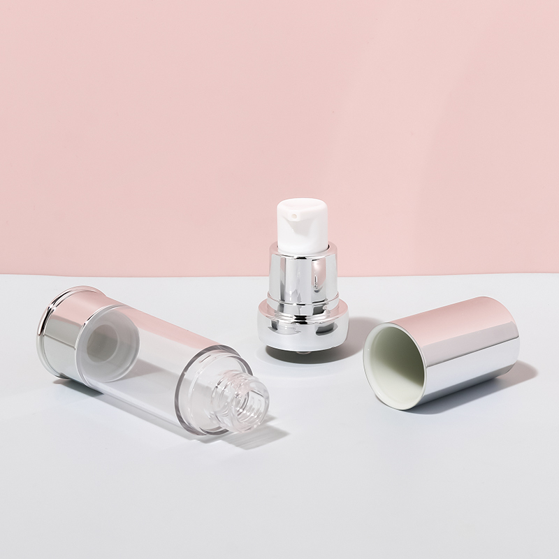 10ml 15ml 20ml 30ml Plating Plastic Airless Pump Bottle For Lotion Skincare