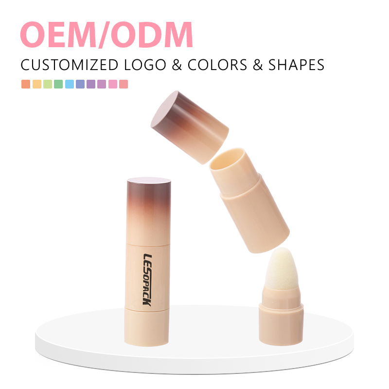 OEM Plastic Foundation Concealer Tube Sponge Applicator Empty Cosmetic Container