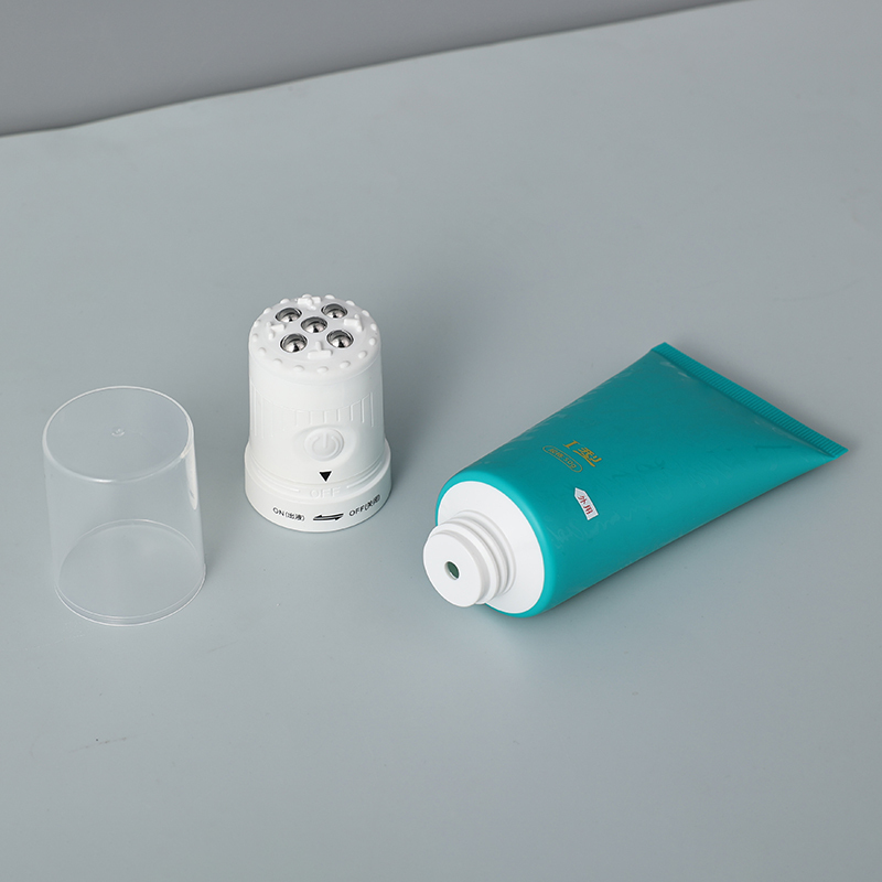 Custom 100ml Electric massage roller ball head round cosmetic tube empty cream packaging