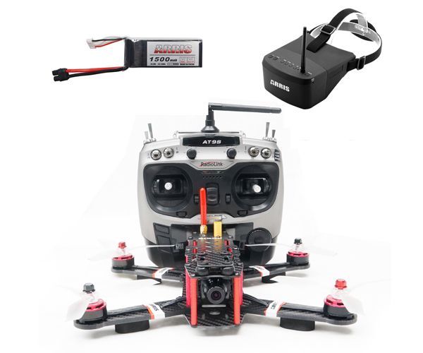 ARRIS X-Speed 250B FPV Racing Drone RTF with EV800D Goggle with 2 Battery