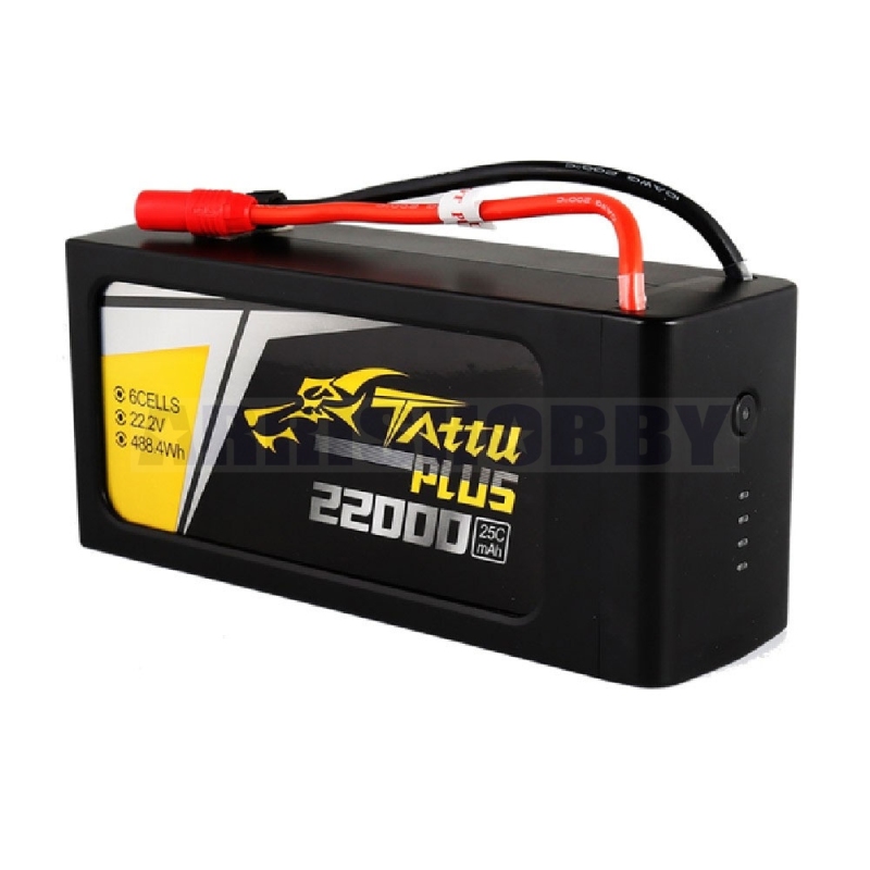 2 PCS Tattu Plus 6S1P 22.2V 22000mAh 25C Lipo Smart Battery Pack for UAV Drones