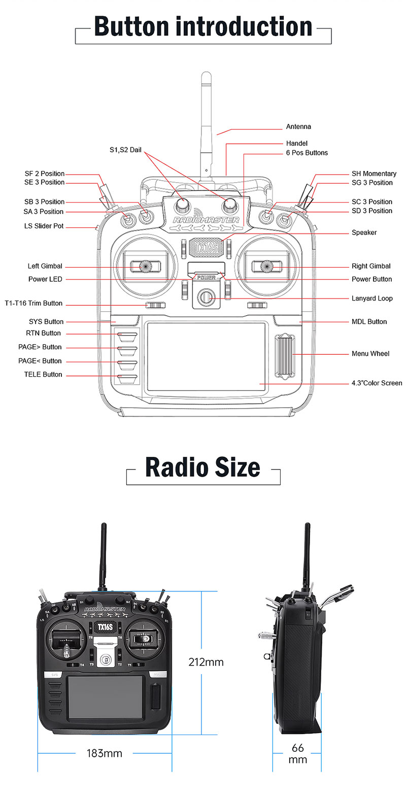 radiomaster tx16s radio