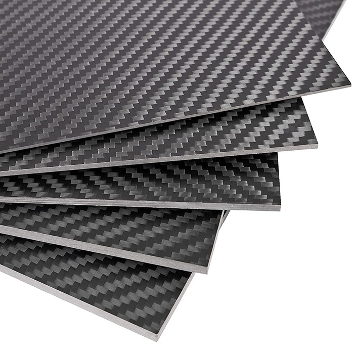 400x500x5MM 5MM Thickness Carbon Fiber Sheets 100% 3K Twill Matte Carbon Fiber Plate