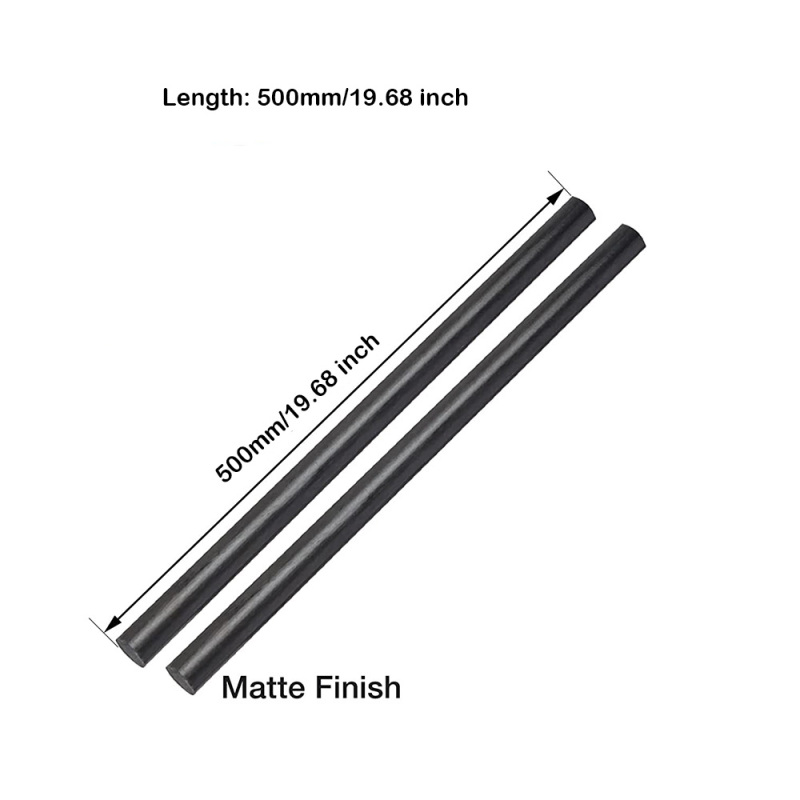 ARRIS High Quality Solid Carbon Fiber Rods (Multiple Sizes)