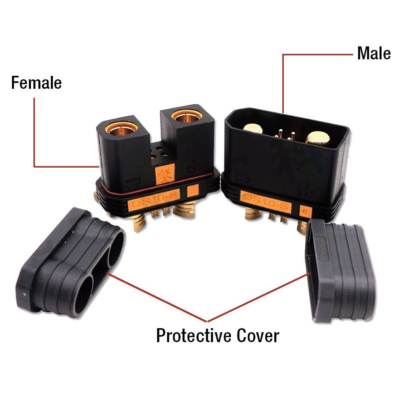 QS10-S High Power Antispark Connectors High Current Plug Male Female Plugs