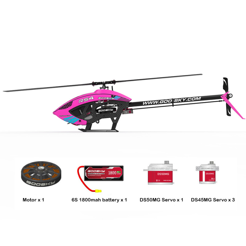 GOOSKY Legend RS4 RC Helicopter (Unassembled)-Pink