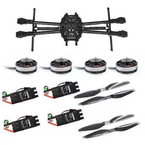 Tarot TL65B01 Fully Foldable Carbon Fiber Quadcopter Super Combo (Not Assembled)