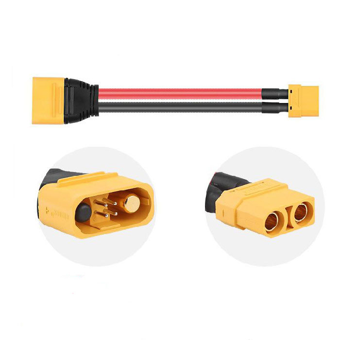 AMASS AS150U Plug XT90 Female RC Charger Extension Cable Battery Extension Cable