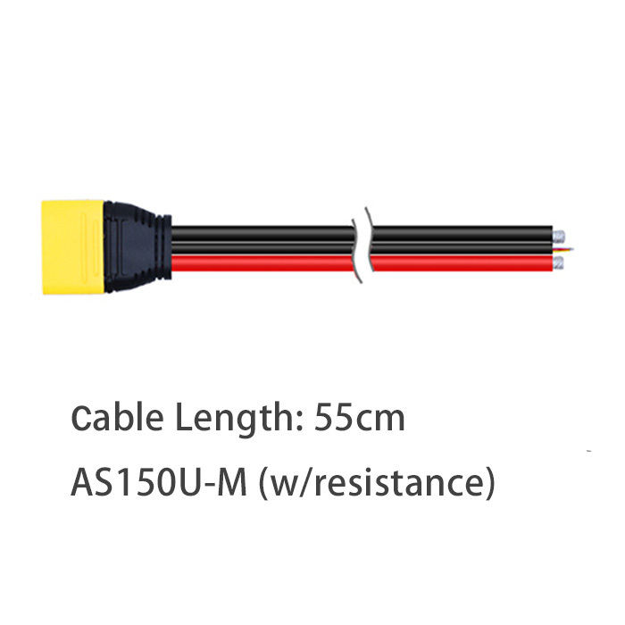 Amass AS150U Connector Anti Spark with Signal Pin with Short Silicone Wire Protective Cover