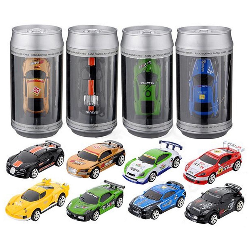RCWING Multicolor Coke Can Mini RC Radio Remote Control Micro Racing Car Hobby Vehicle Toy Gift