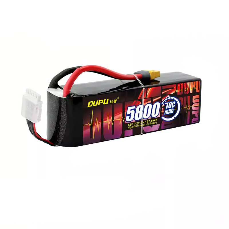 DUPU 6S 22.2V 5800mAh 70C Lithium Battery for Helicopter Airplane Drones