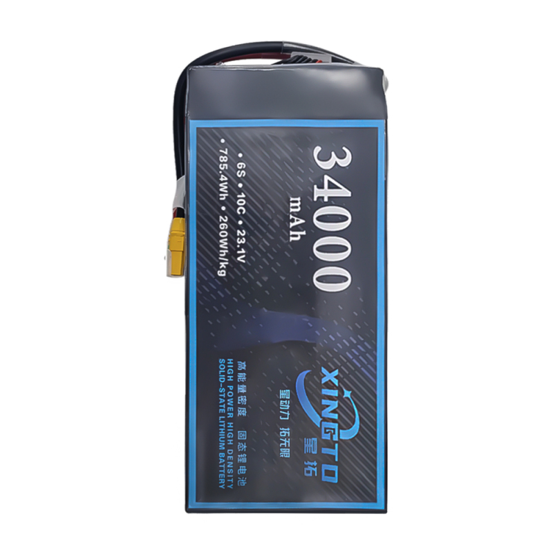 XINGTO 6S 23.1V 34000mAh HV Lipo Battery High Density Semi Solid-State Lithium Battery
