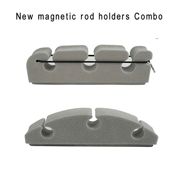 Aventik Magnetic Rod Holders Combo Pack 2 Designs in 1 Pack Super Strong Magnetic Power Safe Holding