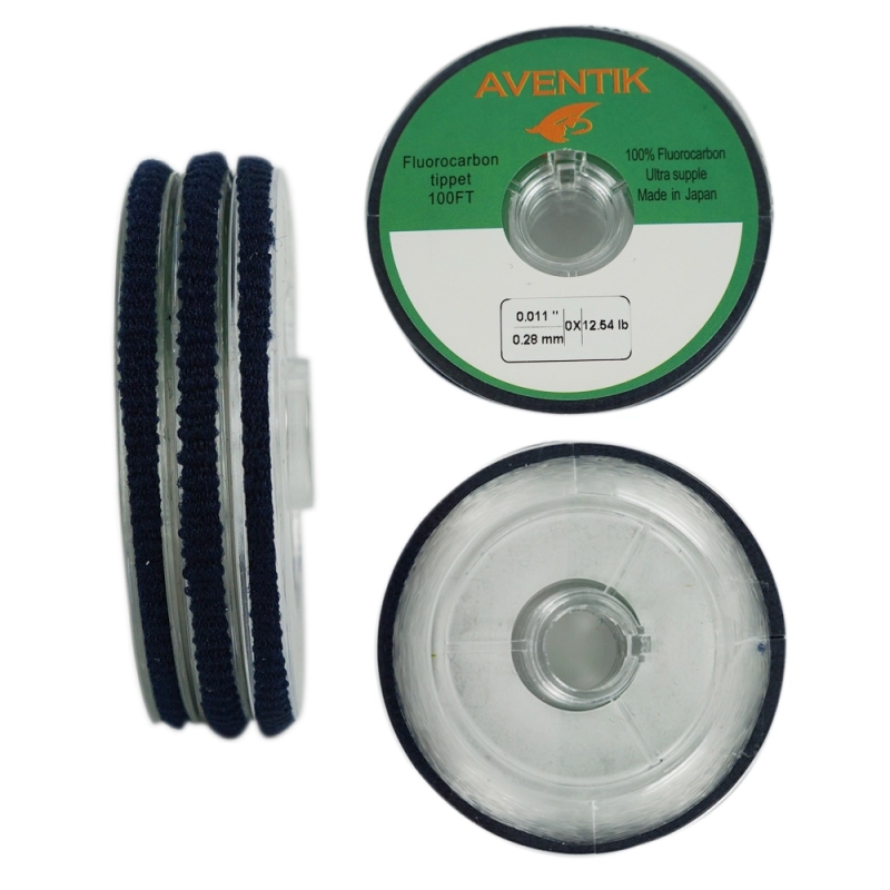 Aventik 3pcs/Lot 100% Fluorocarbon Fly Fishing Tippet Line Fast Sinking Invisible Fly Fishing Bass Fishing Carp Fishing Saltwater Fishing Line,30m/Spo