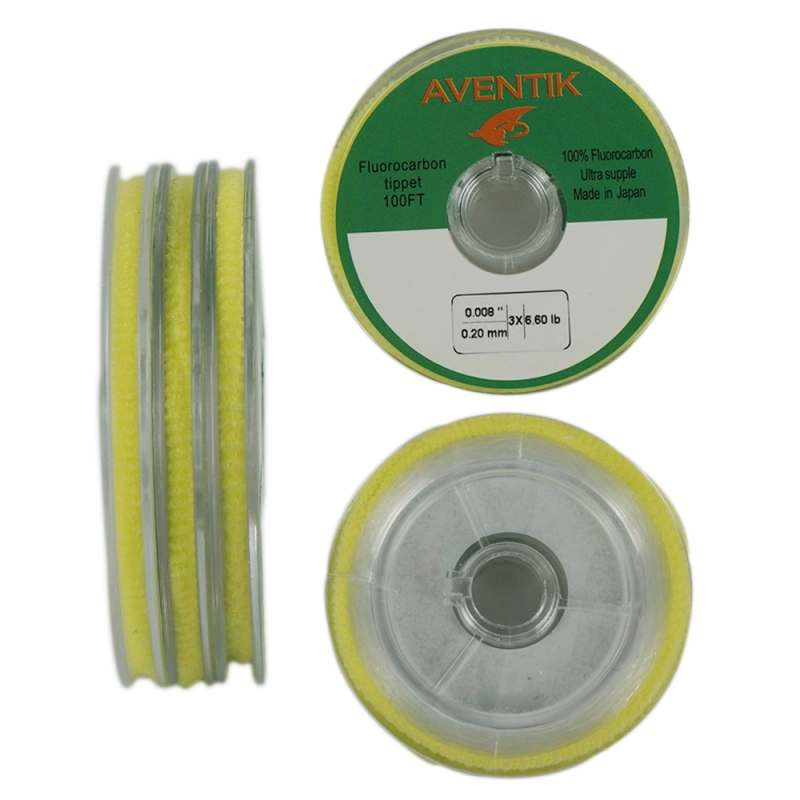 Aventik 3pcs/Lot 100% Fluorocarbon Fly Fishing Tippet Line Fast Sinking Invisible Fly Fishing Bass Fishing Carp Fishing Saltwater Fishing Line,30m/Spo