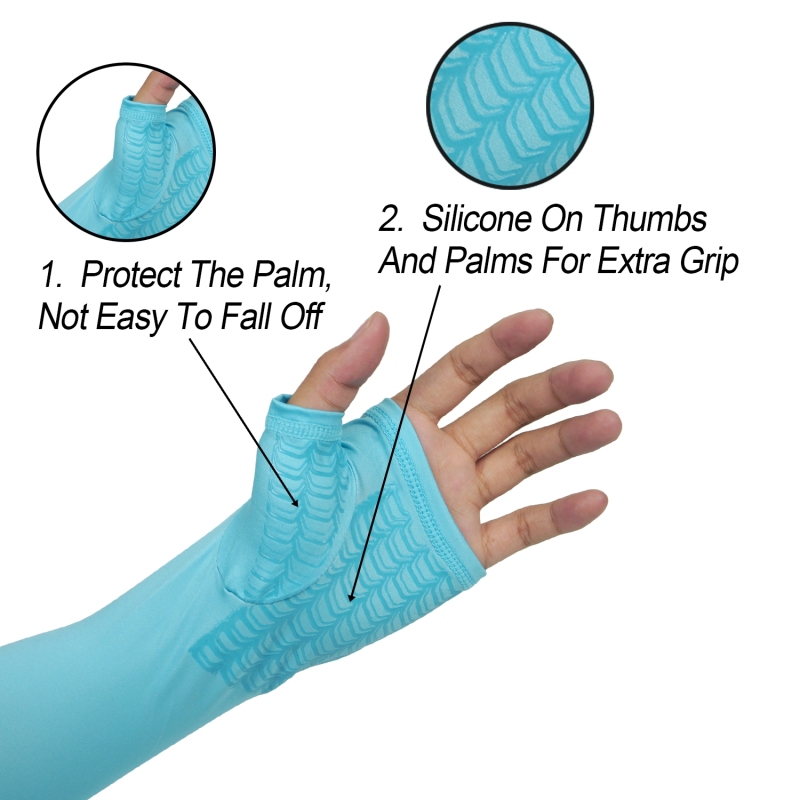 Riverruns 1 Pair UV Sun Protection Arm Sleeves Cooling In Summer Arm For Men &amp; Women