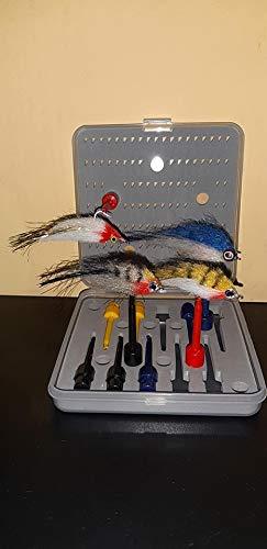 Riverruns Fly Hook Hackle Pliers, Flies Lures or Hooks Display, Hackle Wrapping with Special Designed Display Box Pack