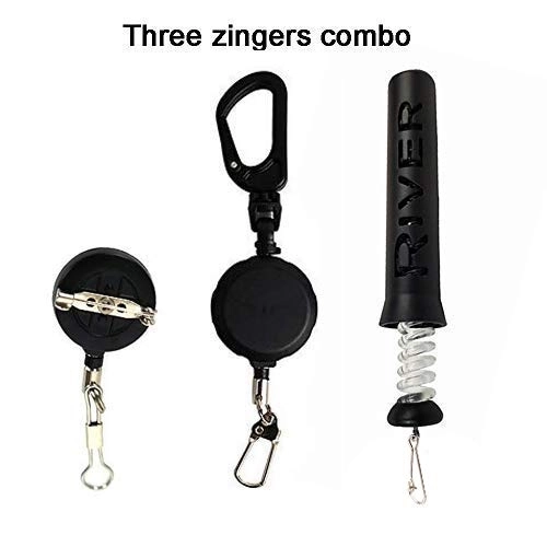 Aventik Vest Pack Tool Combo Zingers Tippet Holders Catch &amp; Release Hemostat, Tool, Stainless Steel Nippers Magnetic Tippet Threader Leader
