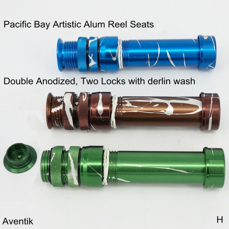 Pacific Bay Artistic Alum Reel Seats For Fly Rods, Double Anodized